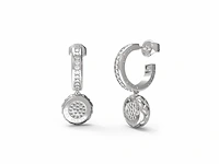 Guess jewellery jube04596jwrhtu oorbellen zilverkleurig - afbeelding 2 van  2