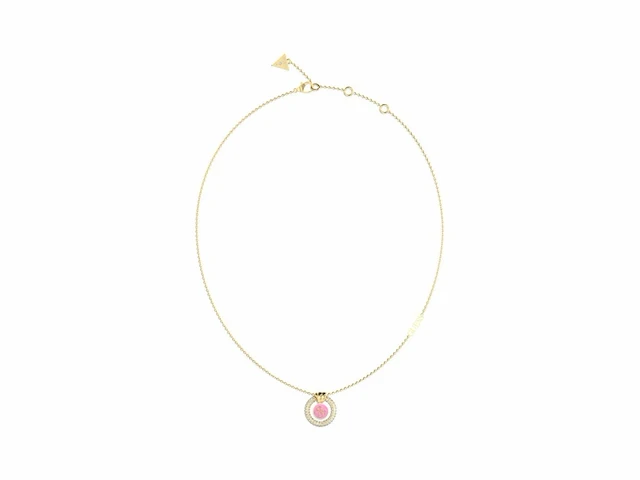 Guess jewellery jubn04052jwygpkt-u collier goudkleurig roze - afbeelding 1 van  1