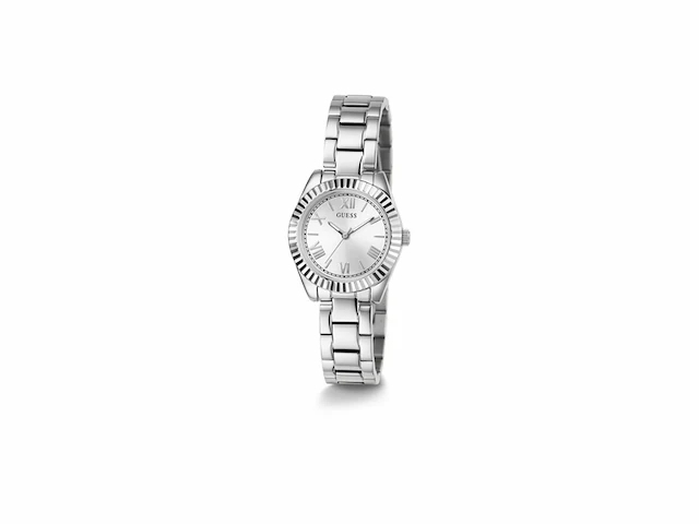 Guess mini luna gw0687l1 dames horloge 30 mm zilverkleurig - afbeelding 1 van  4