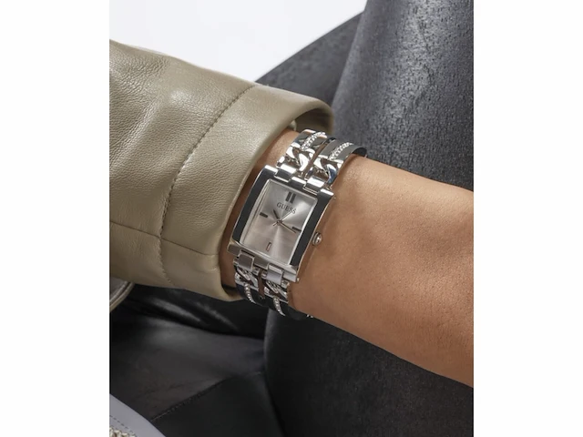 Guess mod id gw0668l1 dameshorloge zilver - afbeelding 4 van  4