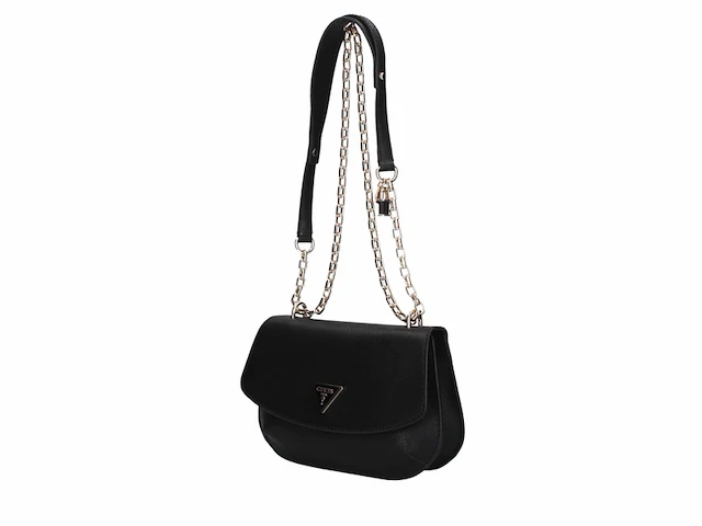 Guess schoudertas ilia convertible xbody flap black zwart - afbeelding 2 van  4