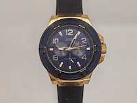 Guess steel herenhorloge met guilloche wijzerplaat - afbeelding 1 van  8