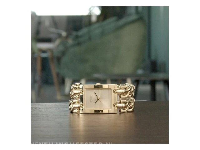 Guess w1117l2l dames horloge 40 mm - goudkleurig - afbeelding 4 van  4