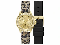 Guess watches box set gw0660l2 goud tijgerprint en zwarte band - afbeelding 1 van  3
