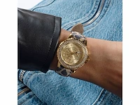 Guess watches box set gw0660l2 goud tijgerprint en zwarte band - afbeelding 3 van  3
