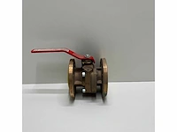 Guidi 2 inch bronze ball valve with flange - pn16 br.d50 - afbeelding 1 van  2