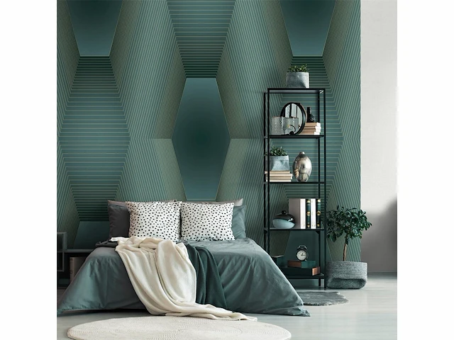 Guido maria kretschmer vliesbehang 2247-25 gmk art edition orion blauw 6-panel. 300 x 270 cm - afbeelding 3 van  3