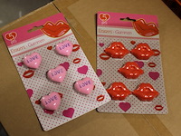 Gummen set hartjes en kusjes 12 blisters - afbeelding 5 van  5