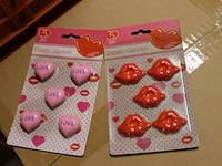 Gummen set hartjes en kusjes 12 blisters - afbeelding 2 van  5