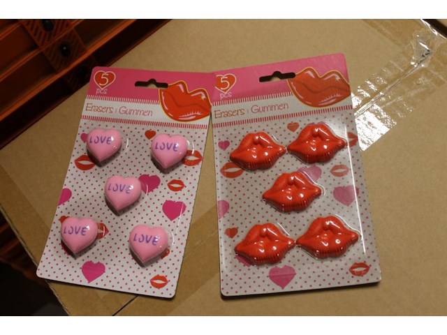 Gummen set hartjes en kusjes 12 blisters - afbeelding 4 van  5