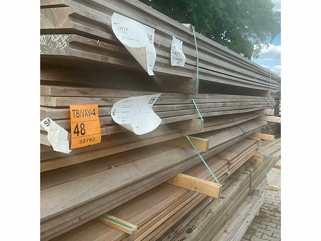 Guyana ipé hardhouten planken 21x145mm, lengte 305cm (26x) - afbeelding 4 van  4
