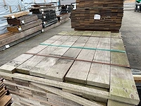 Guyana ipé hardhouten planken fijnbezaagd 27x105-130mm, lengte 125cm (107x)