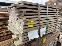 Guyana ipé hardhouten planken fijnbezaagd 27x105-130mm, lengte 125cm (107x) - afbeelding 2 van  3