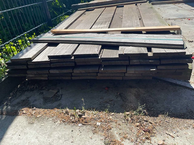 Guyana ipé hardhouten planken geschaafd 18x140mm, lengte 500cm (39x) - afbeelding 3 van  3