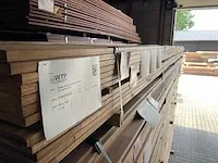 Guyana ipé hardhouten planken geschaafd 18x140mm, lengte 500cm (70x) - afbeelding 2 van  3