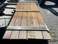 Guyana ipé hardhouten planken geschaafd 21x145mm, lengte 12/215cm, 7/245cm (19x)
