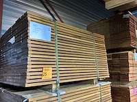 Guyana ipé hardhouten planken geschaafd 21x145mm, lengte 125cm (154x) - afbeelding 3 van  3