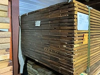 Guyana ipé hardhouten planken geschaafd 21x145mm, lengte 125cm (154x) - afbeelding 2 van  3