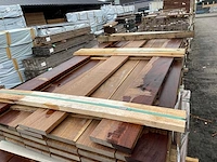 Guyana ipé hardhouten planken geschaafd 21x145mm, lengte 185cm (27x) - afbeelding 1 van  3