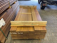 Guyana ipé hardhouten planken geschaafd 21x145mm, lengte 185cm (57x)
