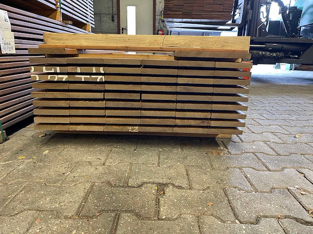 Guyana ipé hardhouten planken geschaafd 21x145mm, lengte 185cm (57x) - afbeelding 3 van  3