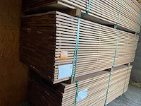 Guyana ipé hardhouten planken geschaafd 21x145mm, lengte 275cm (175x) - afbeelding 4 van  4