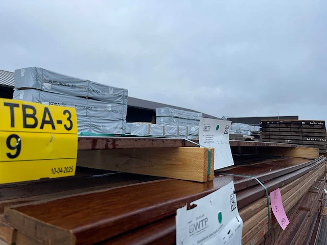 Guyana ipé hardhouten planken geschaafd 21x145mm, lengte 275cm (5x) - afbeelding 2 van  3
