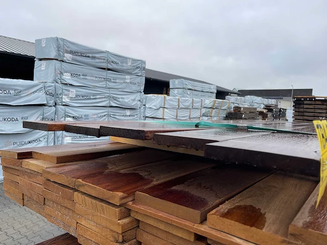 Guyana ipé hardhouten planken geschaafd 21x145mm, lengte 275cm (5x) - afbeelding 3 van  3