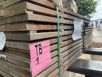 Guyana ipé hardhouten planken geschaafd 21x145mm, lengte 56/95cm 6/125cm (62x) - afbeelding 2 van  3