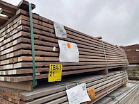 Guyana ipé hardhouten planken geschaafd 21x40mm, lengte 215cm (234x) - afbeelding 2 van  3