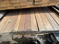 Guyana ipé hardhouten planken geschaafd 21x70mm, lengte 215cm (76x)