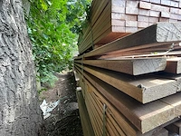Guyana ipé hardhouten planken geschaafd 21x70mm, lengte 215cm (76x) - afbeelding 2 van  3
