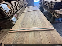 Guyana ipé hardhouten planken geschaafd 21x90mm, lengte 275cm (70x) - afbeelding 1 van  3