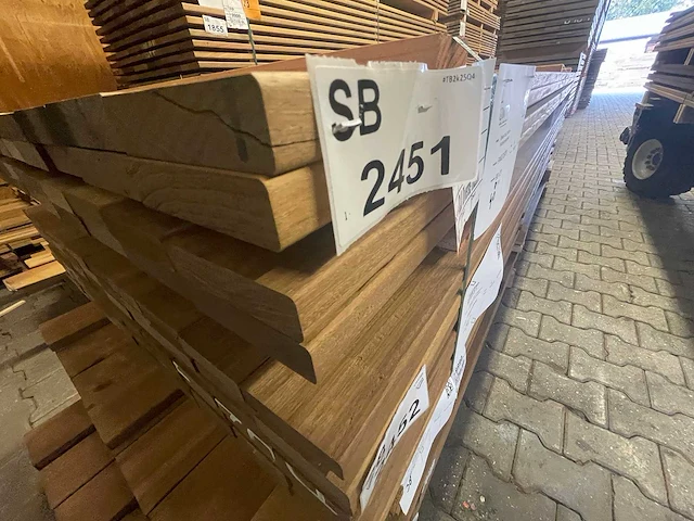 Guyana ipé hardhouten planken geschaafd 21x90mm, lengte 275cm (70x) - afbeelding 3 van  3