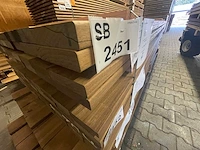 Guyana ipé hardhouten planken geschaafd 21x90mm, lengte 275cm (70x) - afbeelding 3 van  3