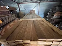 Guyana ipé hardhouten planken geschaafd 21x90mm, lengte 80/185cm 54/275cm (134x)