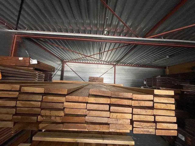 Guyana ipé hardhouten planken geschaafd 21x90mm, lengte 80/185cm 54/275cm (134x) - afbeelding 3 van  3