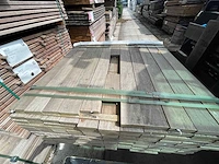 Guyana ipé hardhouten planken geschaafd 21x90mm, lengte 95cm (153x)