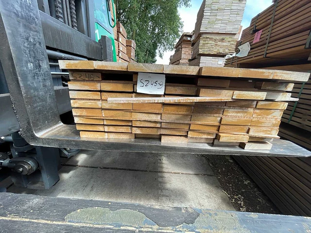 Guyana ipé hardhouten planken geschaafd 25x120mm, lengte 121/65cm 21/125cm (142x) - afbeelding 3 van  3