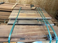 Guyana ipé kopse veer en groef (buitenparket) 650x145x21mm (111x) - afbeelding 1 van  3