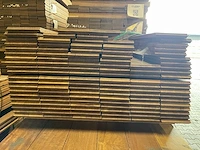 Guyana ipé kopse veer en groef (buitenparket) 650x145x21mm (111x) - afbeelding 3 van  3