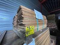 Guyana ipé kopse veer en groef (buitenparket) 650x145x21mm (91x) - afbeelding 3 van  3