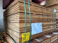 Guyana ipé kopse veer en groef (buitenparket) 950x145x21mm (152x) - afbeelding 2 van  3