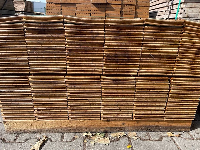 Guyana ipé met kopse veer en groef (buitenparket) 650x145x21mm (120x) - afbeelding 3 van  3