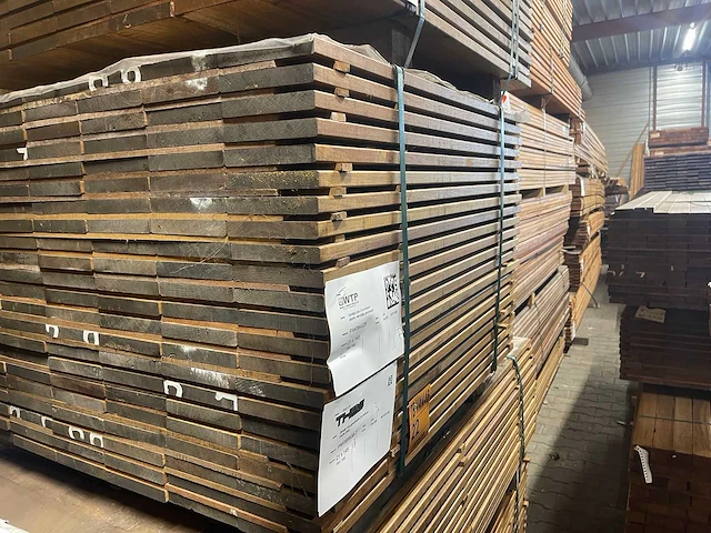 Guyana ipé planken geschaafd 1000x145x21mm (154x) - afbeelding 4 van  4