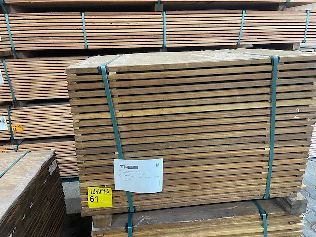 Guyana ipé planken geschaafd 1000x145x21mm (154x) - afbeelding 4 van  4