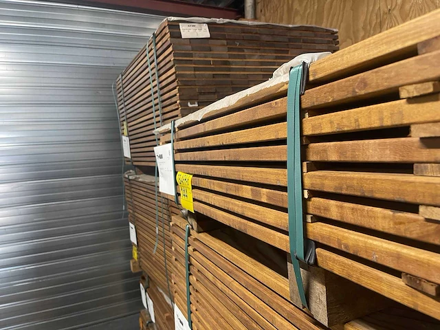 Guyana ipé planken geschaafd 1000x145x21mm (56x) - afbeelding 2 van  3