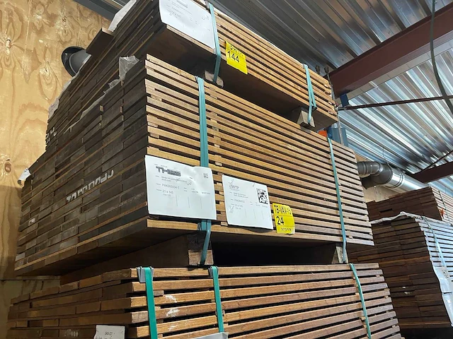 Guyana ipé planken geschaafd 1250x145x21mm (119x) - afbeelding 4 van  4