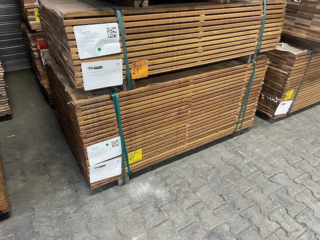 Guyana ipé planken geschaafd 1250x145x21mm (153x) - afbeelding 4 van  4