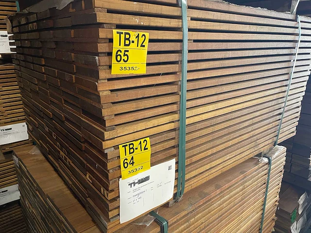Guyana ipé planken geschaafd 1250x145x21mm (77x) - afbeelding 4 van  4